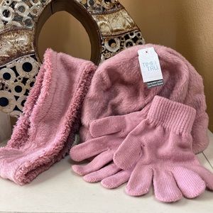 New York and Company hat gloves and bandanna